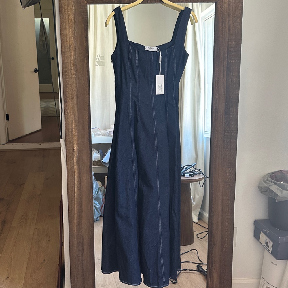 Petal & Pup Dark Blue Maxi Dress